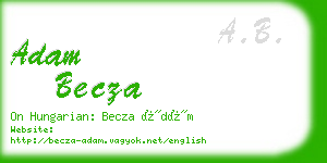 adam becza business card